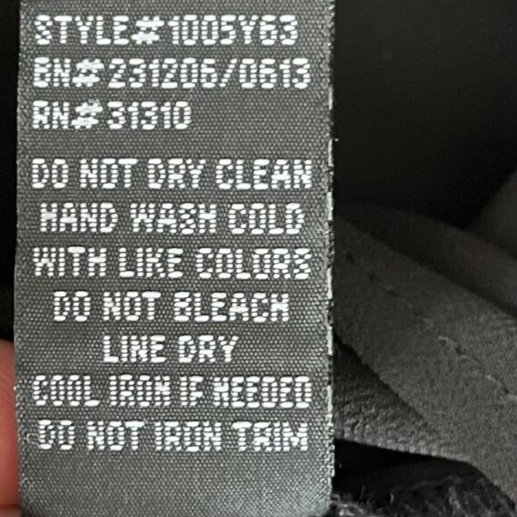 BCX Sheer Button Up Blouse Women's Size M Roll Tab Button Sleeves Embellished Co - Picture 7 of 7